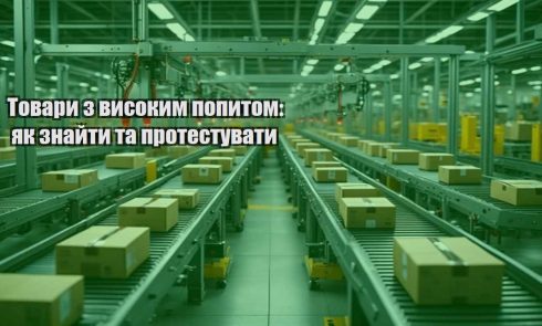 tovary z vysokym popytom yak znajty ta protestuvaty